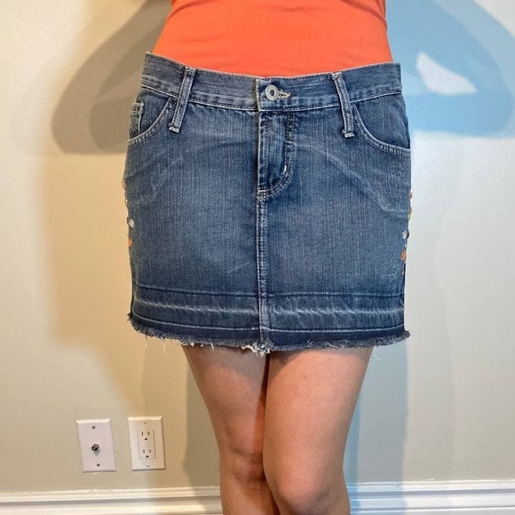 Mini denim skirt - Picture 9 of 11